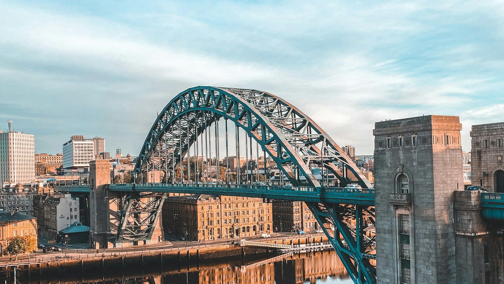 The Tyne Bridge over the River Tyne in Newcastle