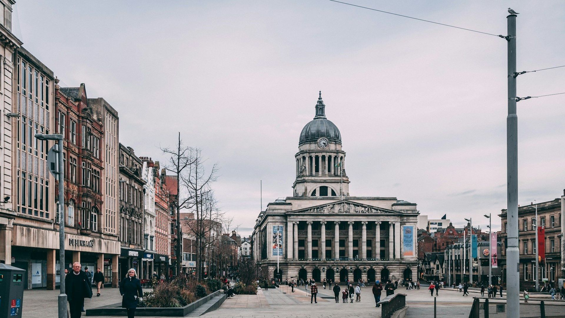 Nottingham Old Market Square and the Council House